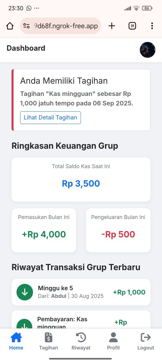 Dashboard Anggota